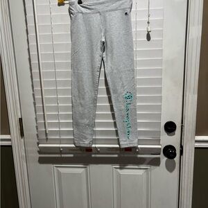 Champion Gray Leggings Soft Cotton-Blend
